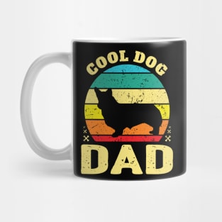 Retro Cool Corgi Dog Dad Mug